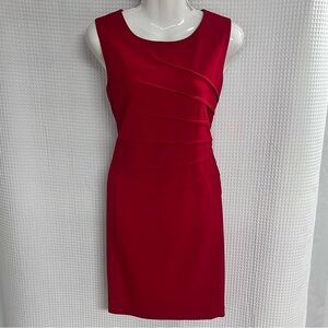 Calvin Klein ladies Elegant Red sheath Dress size 8P